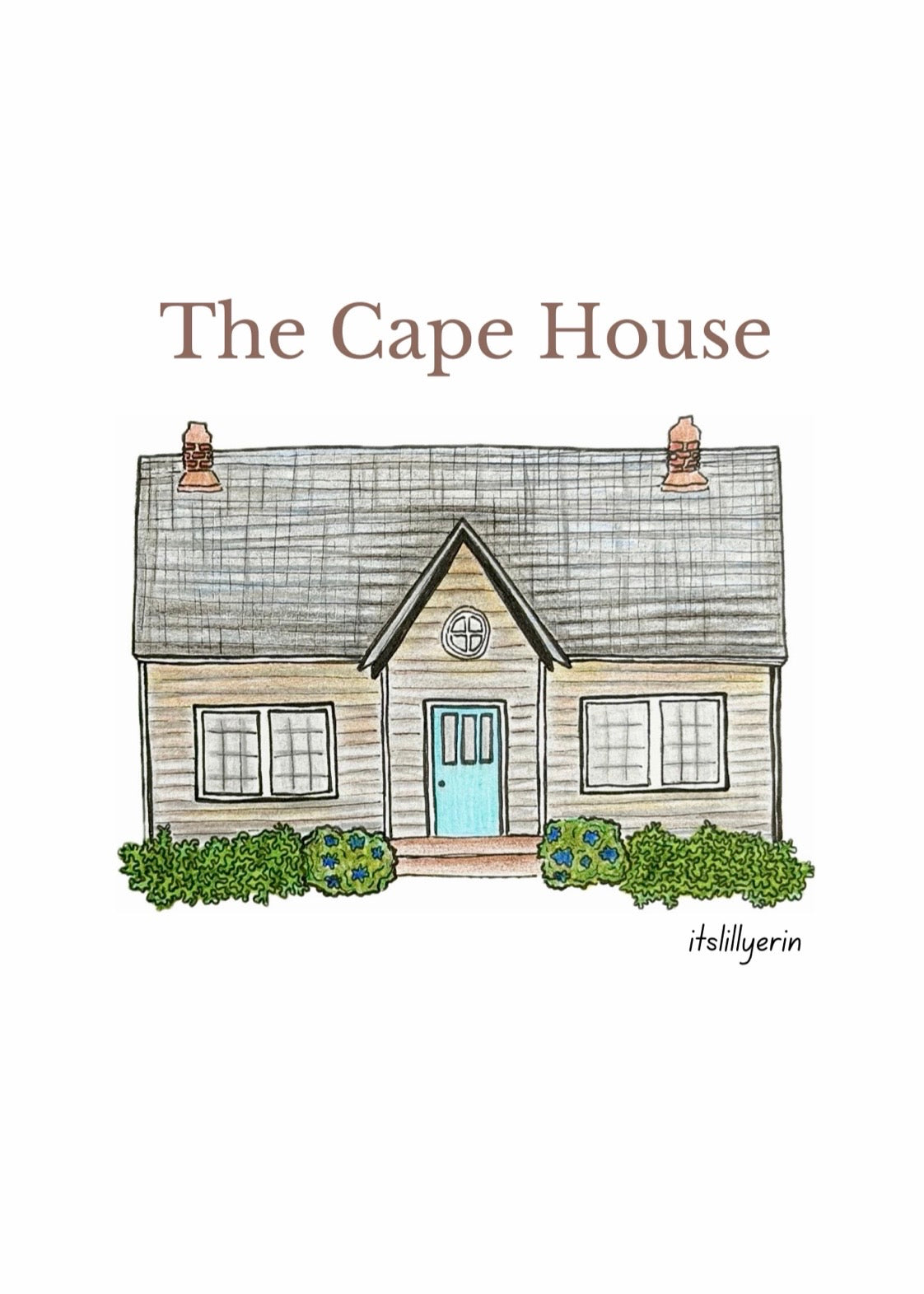 The Cape House 4x6 Drawing
