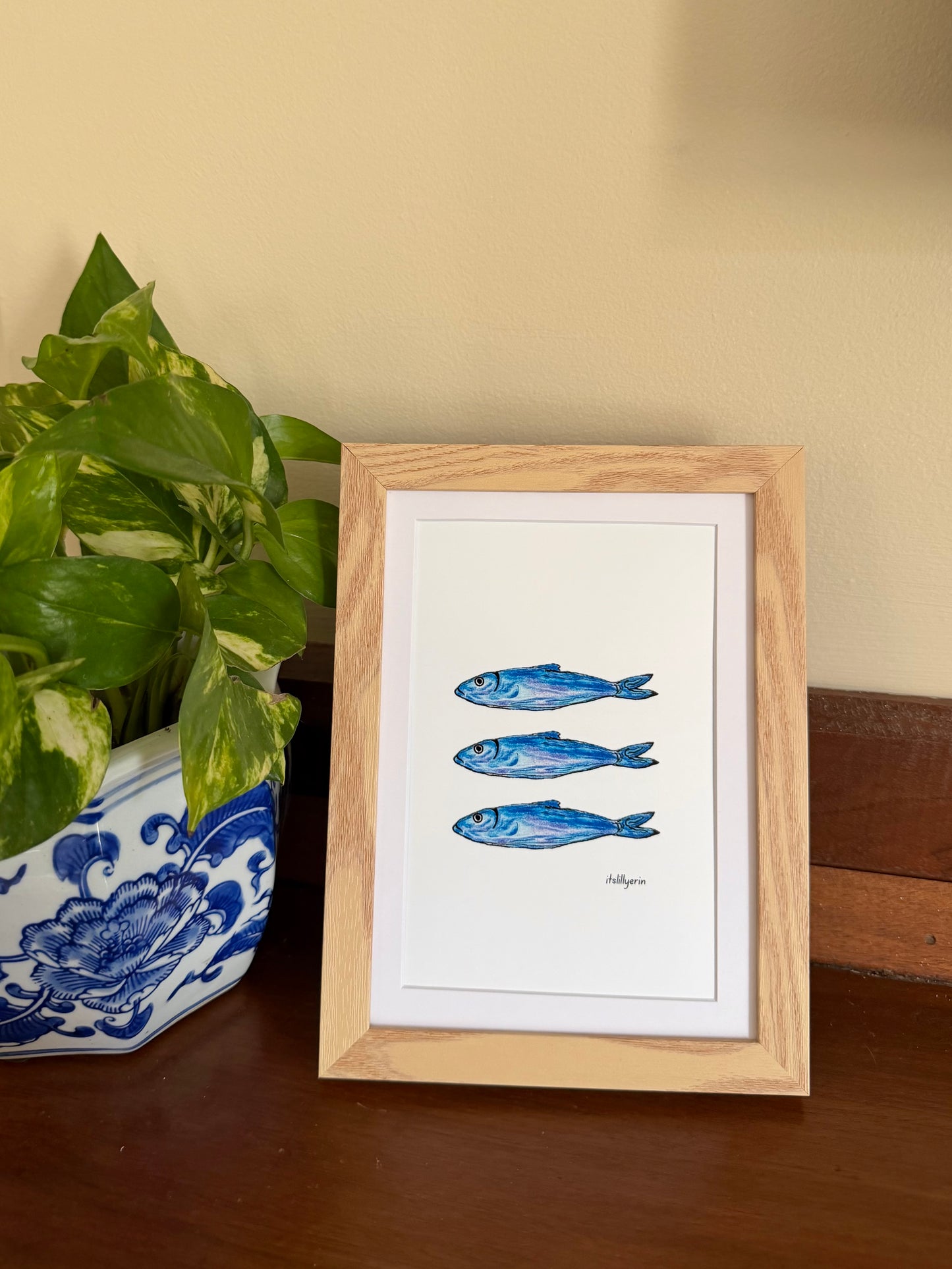 Sardines 4x6 Drawing