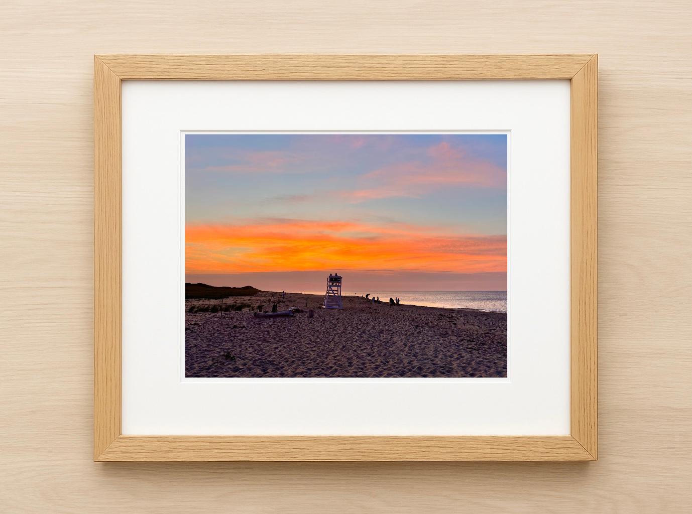 Sunset over Head of the Meadow Beach in North Truro, Massachusetts Print