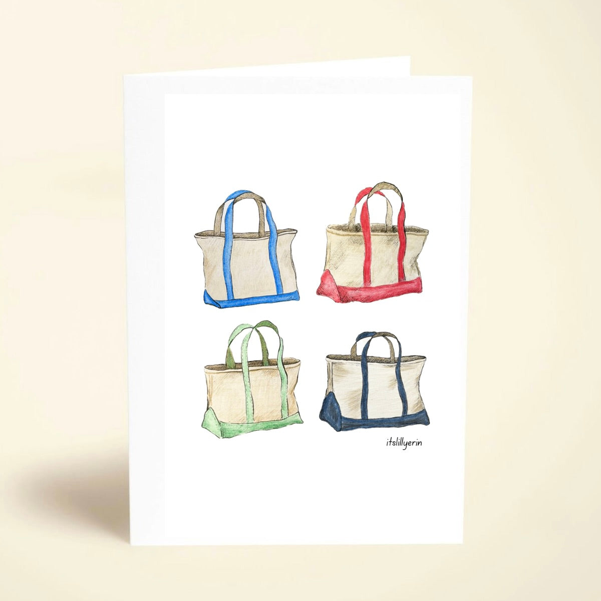 5 Pack Tote Bag Collage Cards