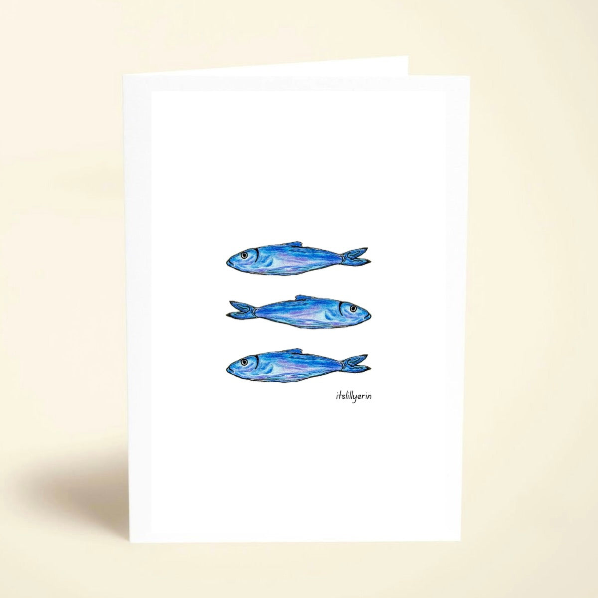 5 Pack Sardine Greeting Cards