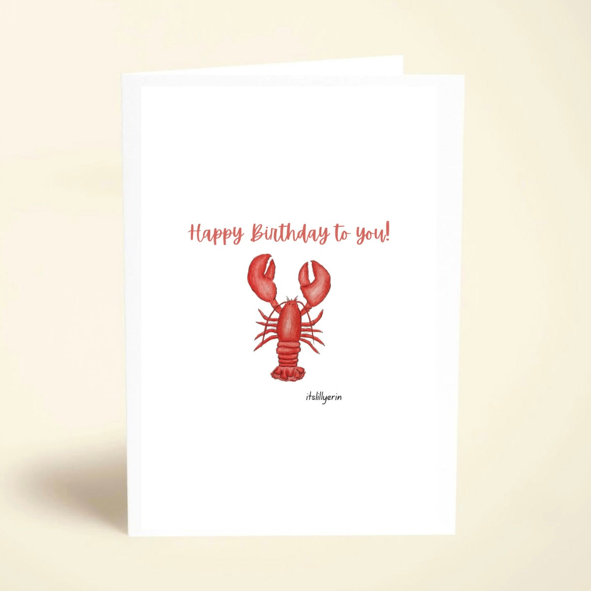 5 Pack Lobster Birthday Cards