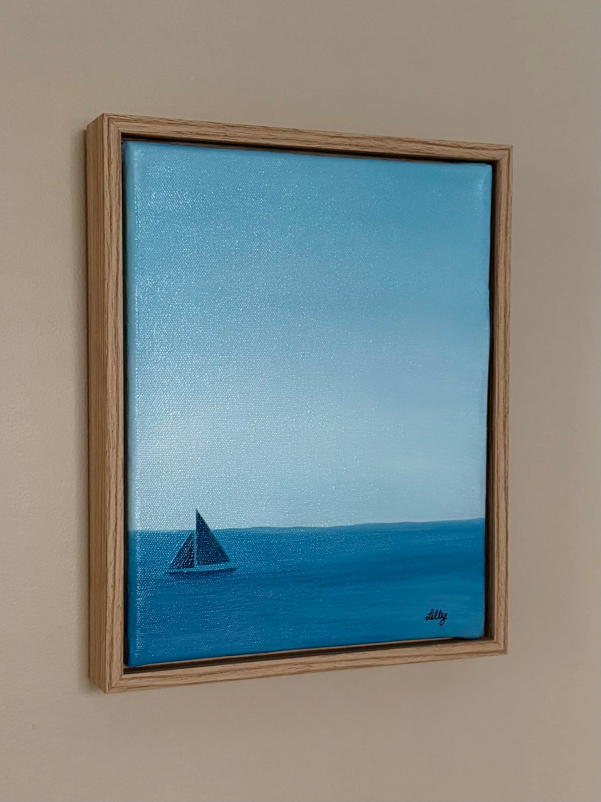 “Cool Waters” 8x10 Framed Acrylic Painting