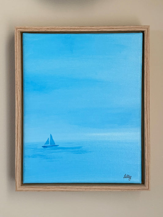 “Open Skies” 8x10 Framed Original Acrylic Painting