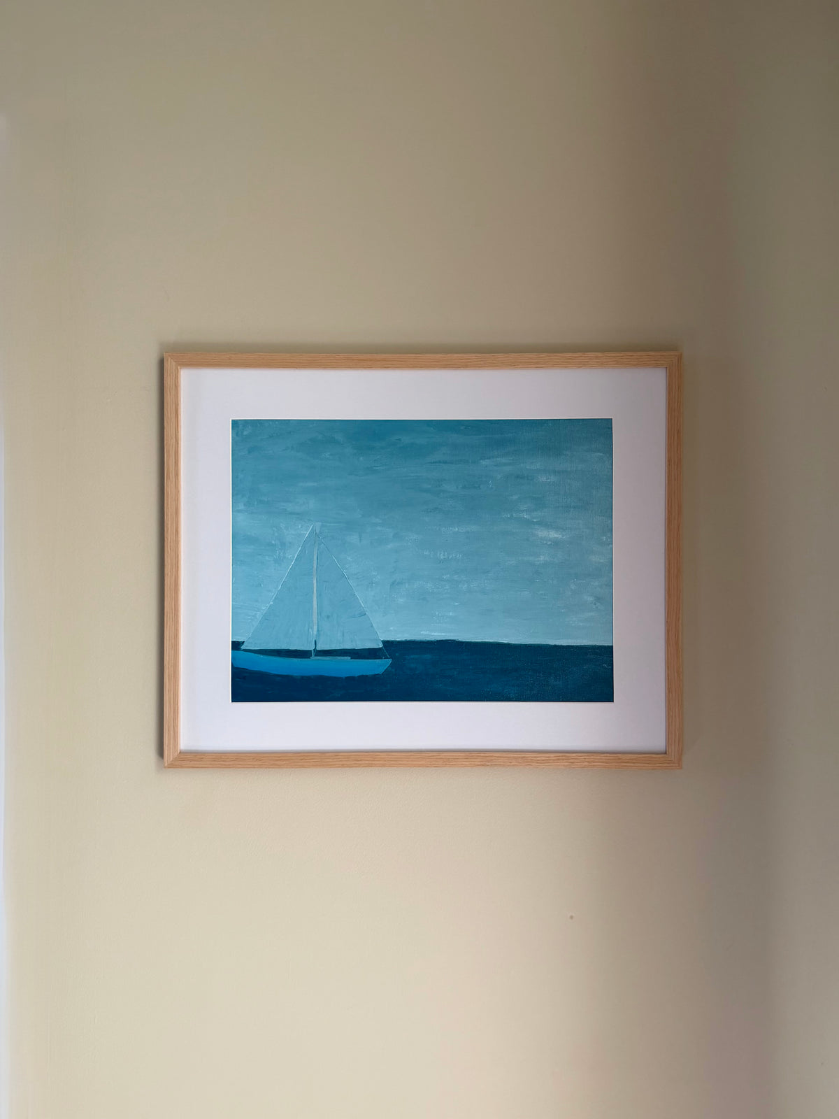“Come Sail Away” 16x20 Framed & Matted Acrylic Painting