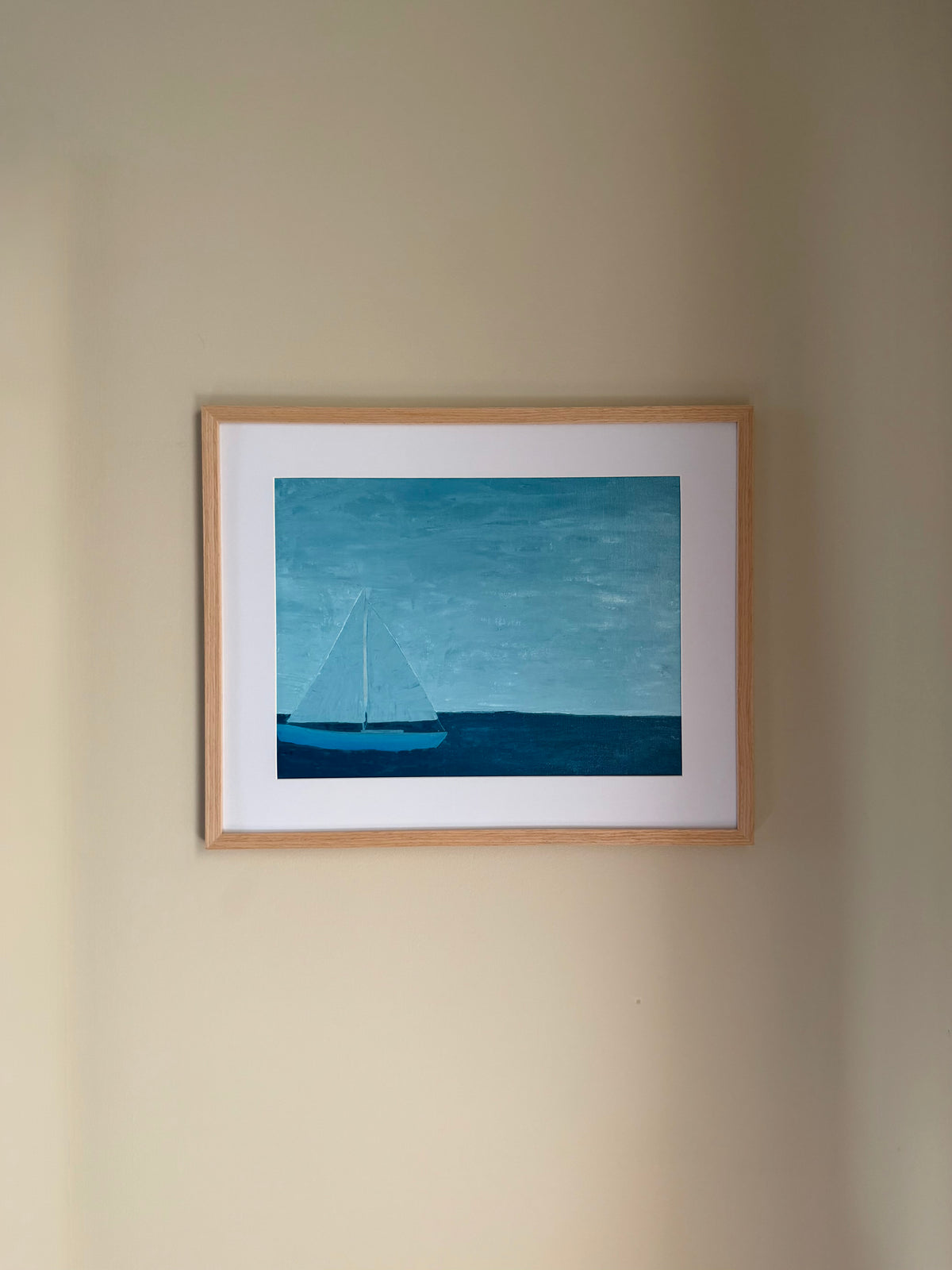“Come Sail Away” 16x20 Framed & Matted Acrylic Painting