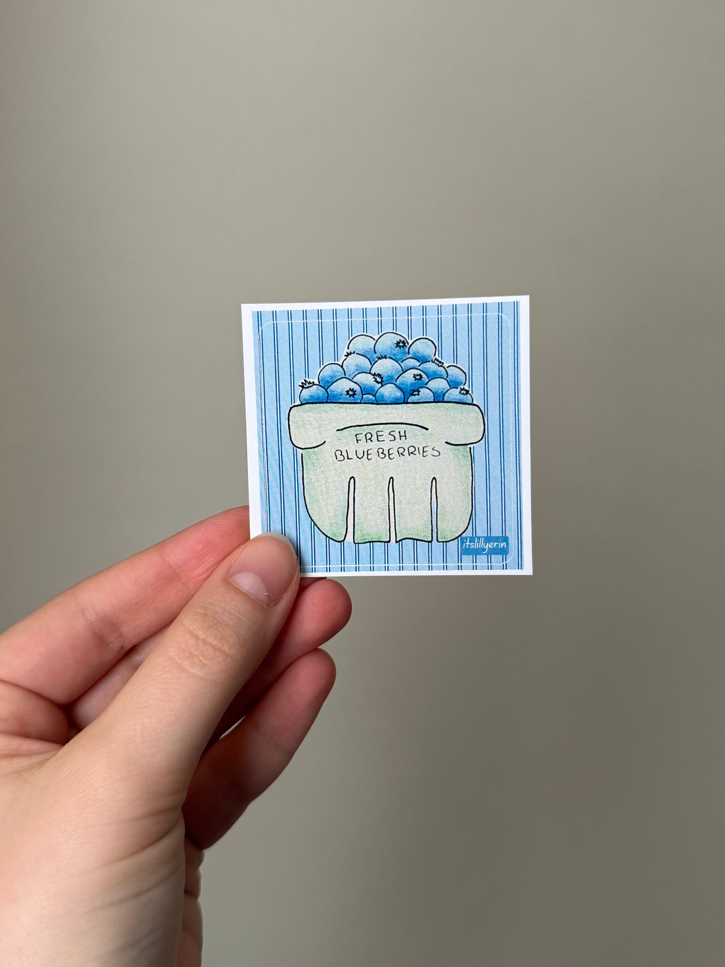 Fresh Blueberries Sticker