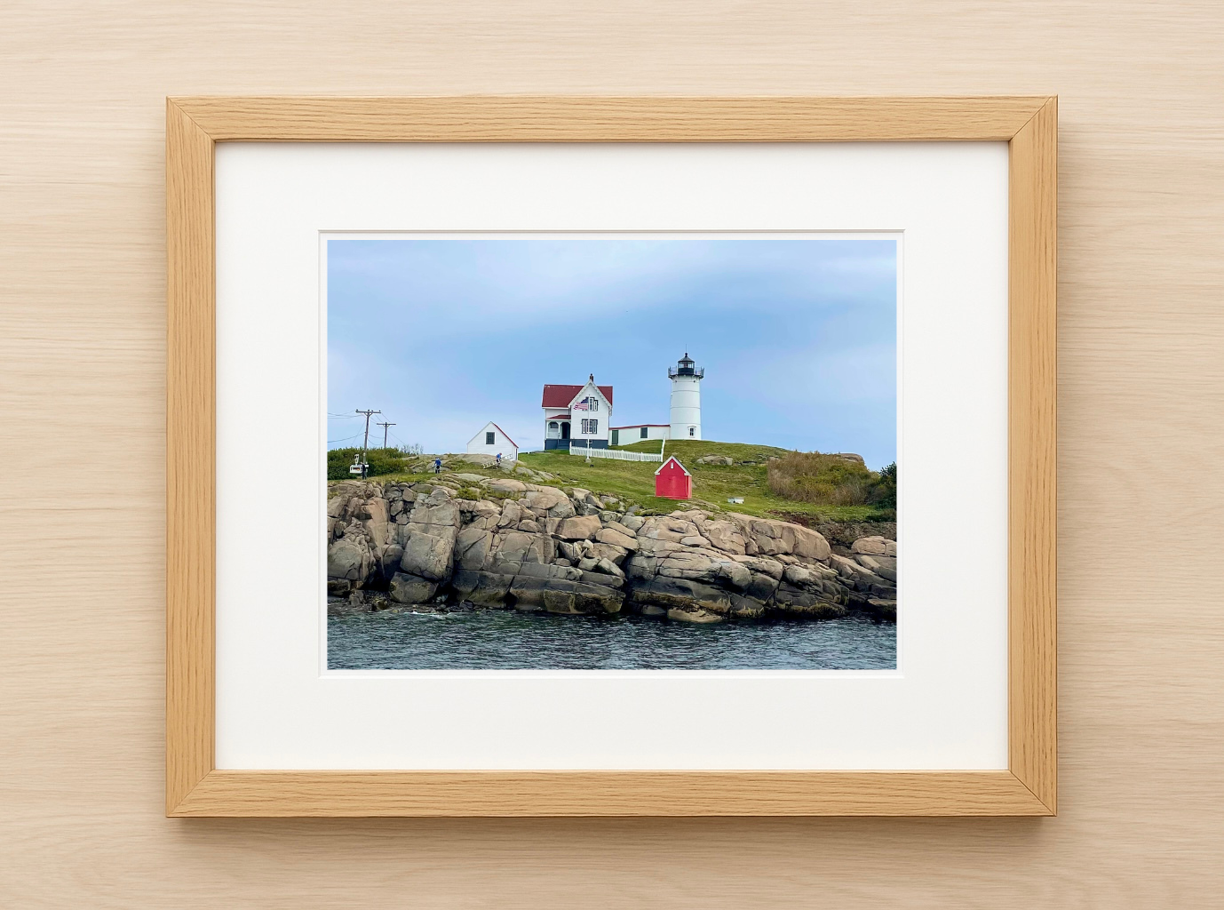 Nubble Lighthouse in the Fall Print