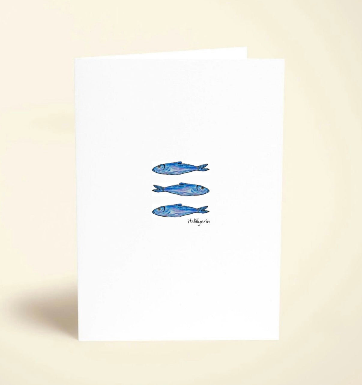 5 Pack Sardine Greeting Cards