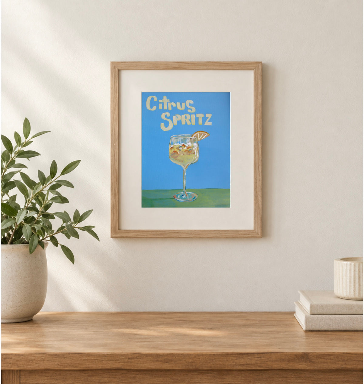 8x10 Print of “Citrus Spritz” Acrylic Painting