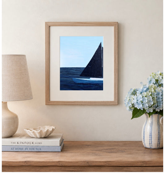 8x10 Print of “Navy Sails” Original Painting