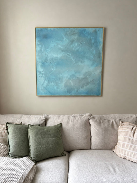“Salt Water” 35x35 acrylic painting on canvas