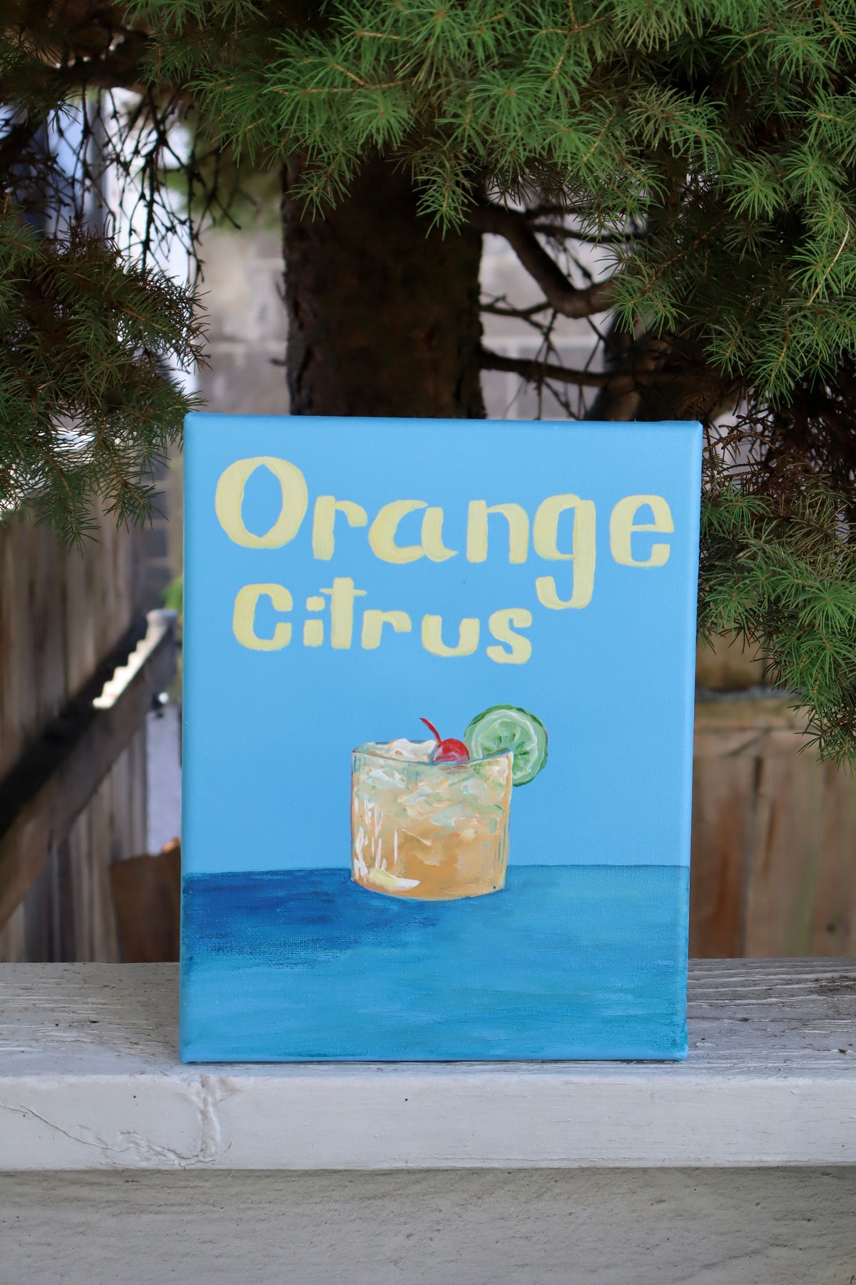 “Orange Citrus” 8x10 Original Acrylic Painting