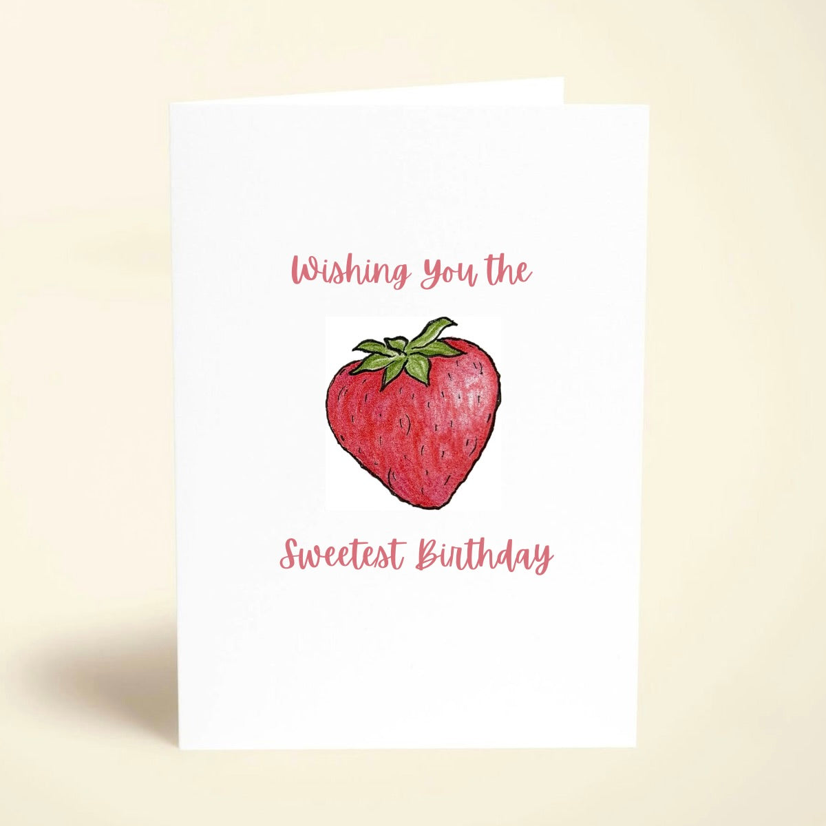 5 Pack Strawberry Birthday Cards