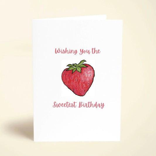 5 Pack Strawberry Birthday Cards