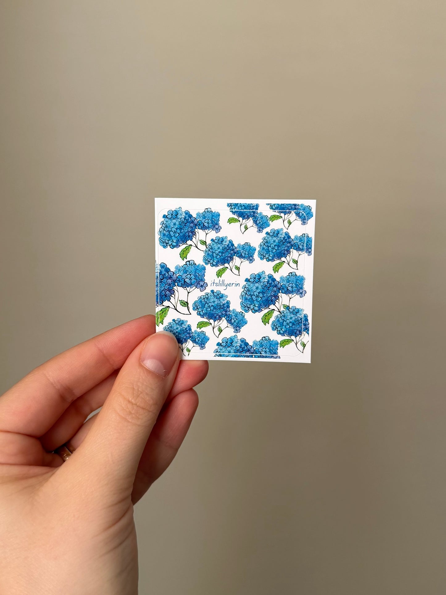 Hydrangea Pattern Sticker
