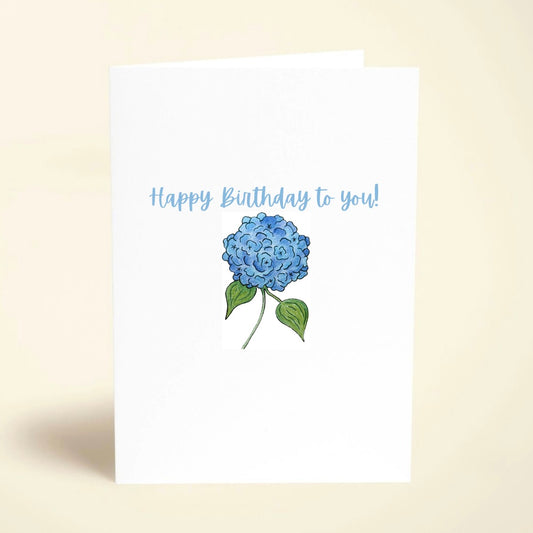 5 Pack Hydrangea Birthday Cards