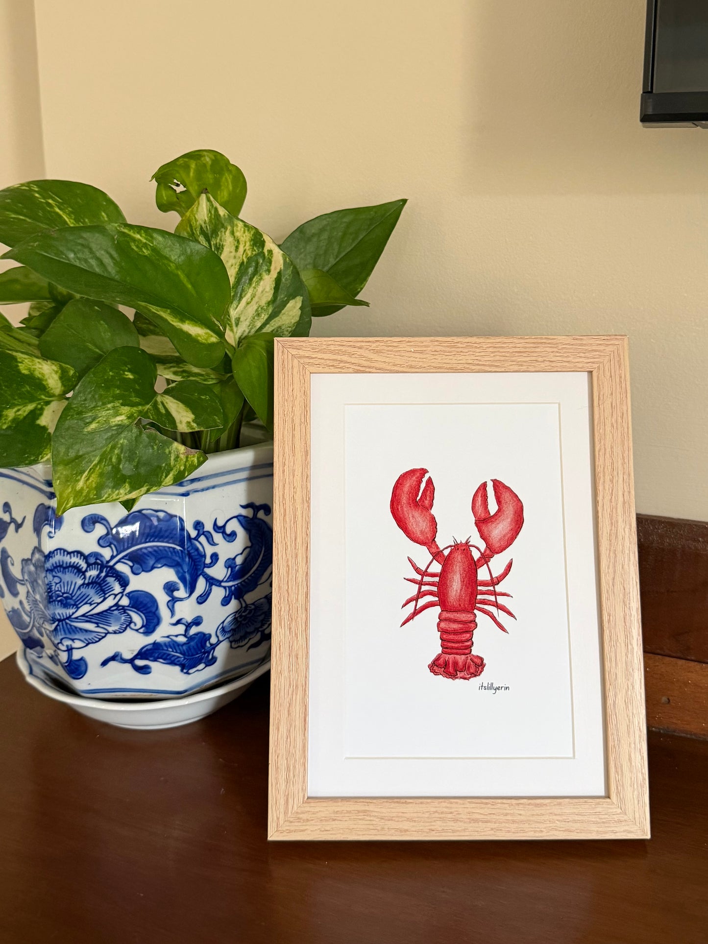 Lobster 4x6 Drawing