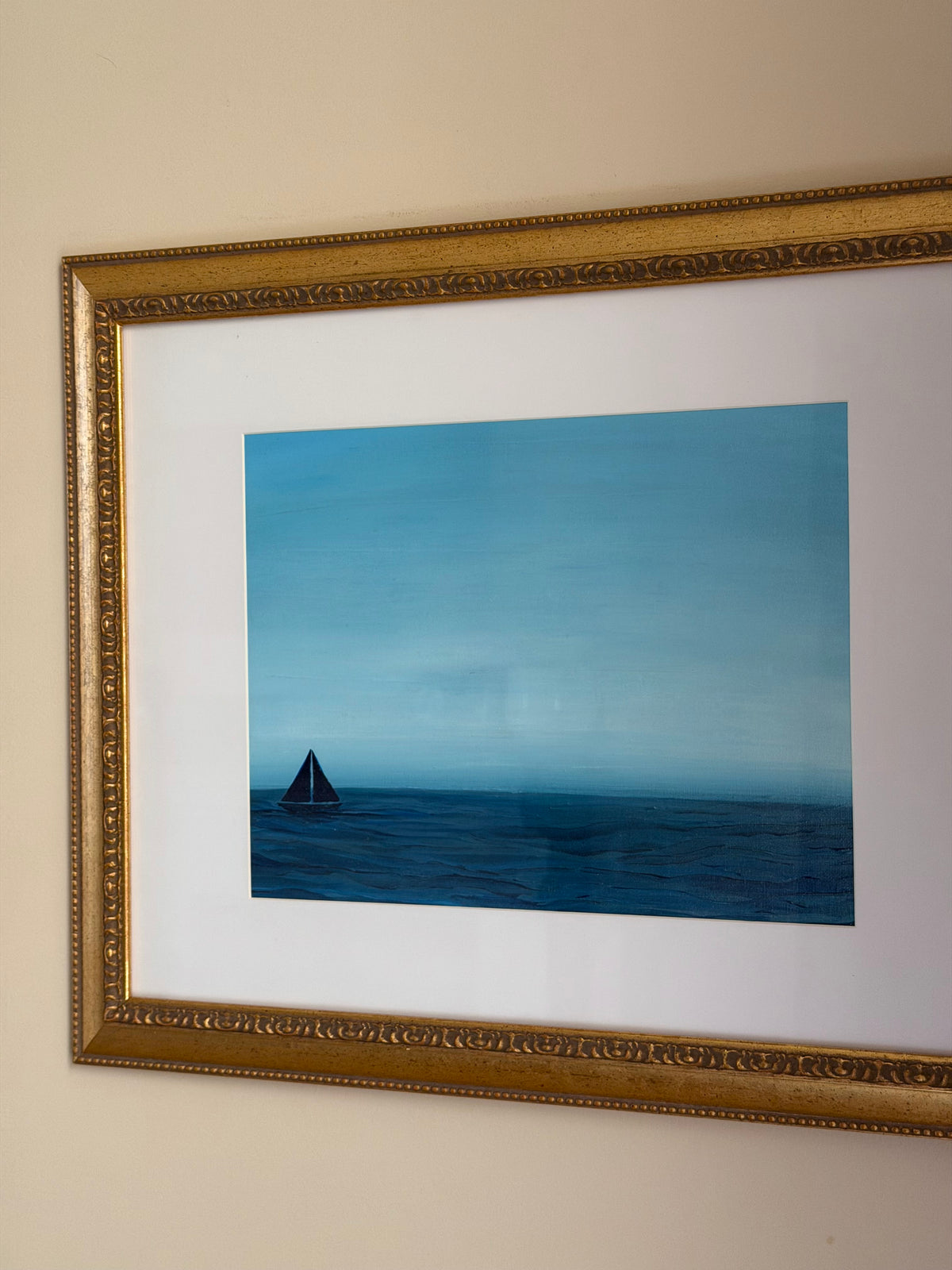 “Little Journey” 23x19 Framed & Matted Acrylic Painting