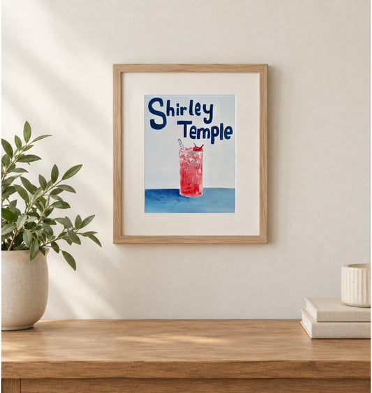 8x10 Print of “Shirley Temple” Acrylic Painting