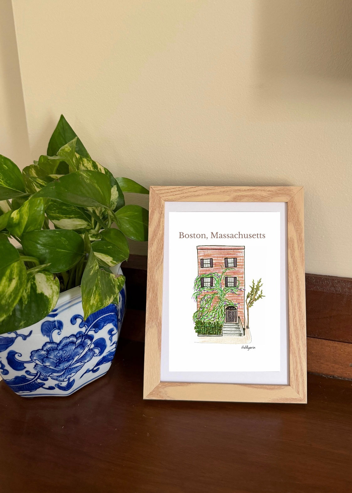 Boston Brownstone 4x6 Drawing