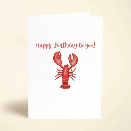 5 Pack Lobster Birthday Cards
