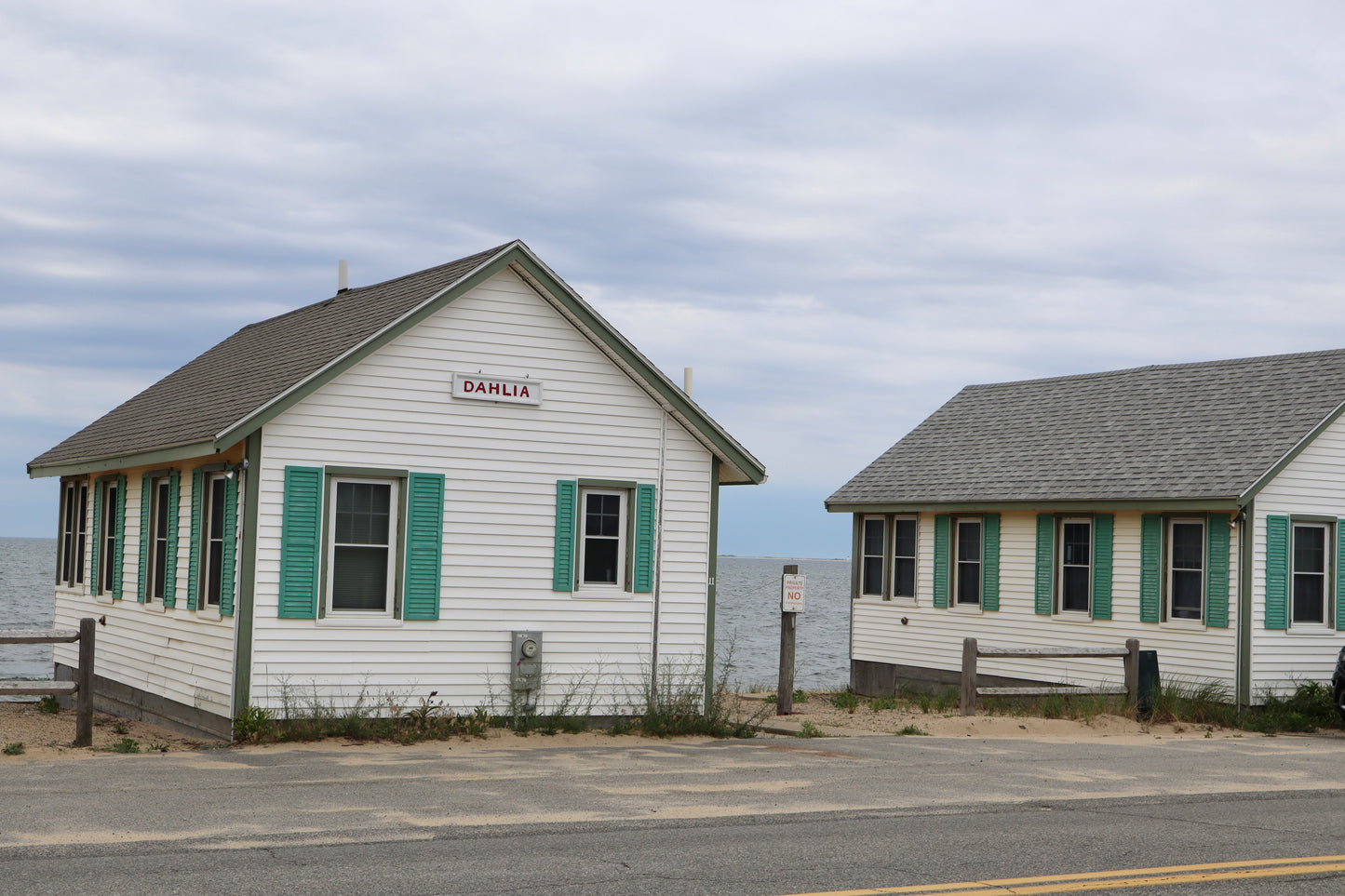 Cloudy Days Cottages in North Truro, Massachusetts Print