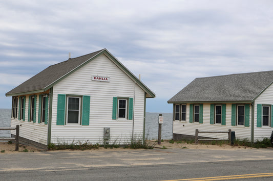 Cloudy Days Cottages in North Truro, Massachusetts Print