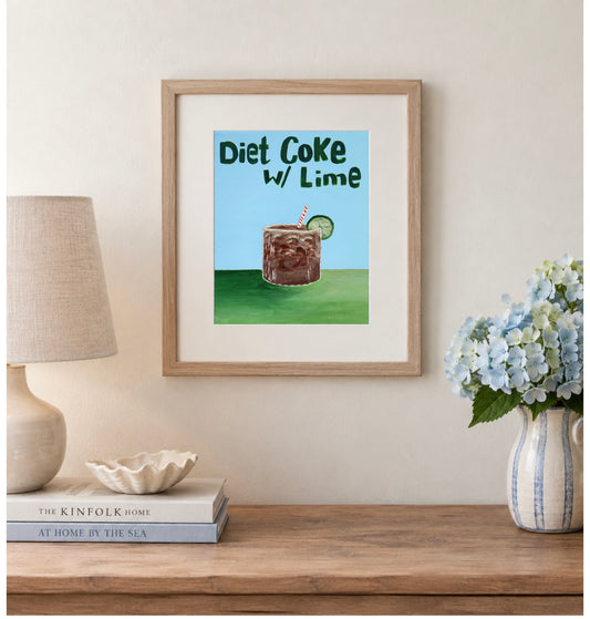 8x10 Print of “Diet Coke” Acrylic Painting