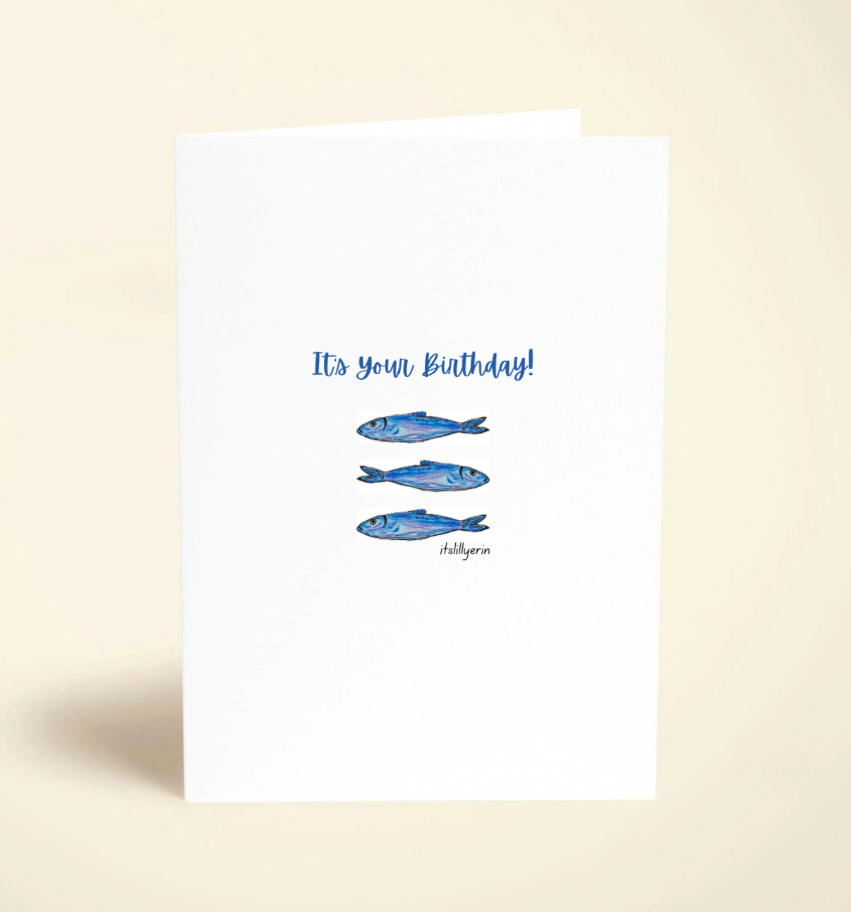 5 Pack Sardine Birthday Cards