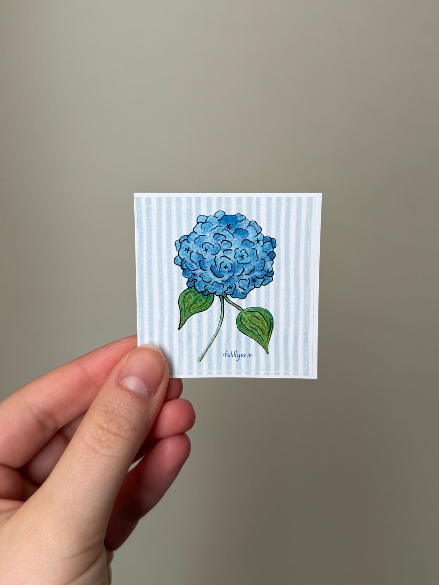 Blue Hydrangea Sticker