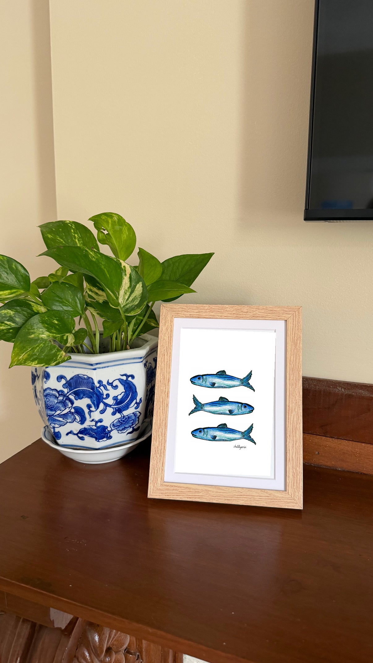 Cape Cod Chips x itslillyerin sardines 4x6 Drawing