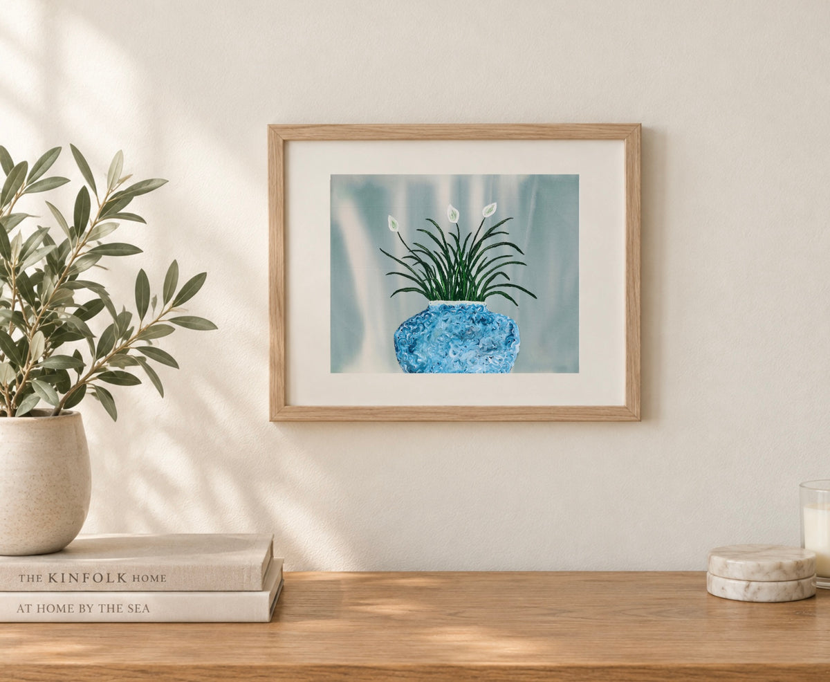 8x10 print of “Peace Lily” painting