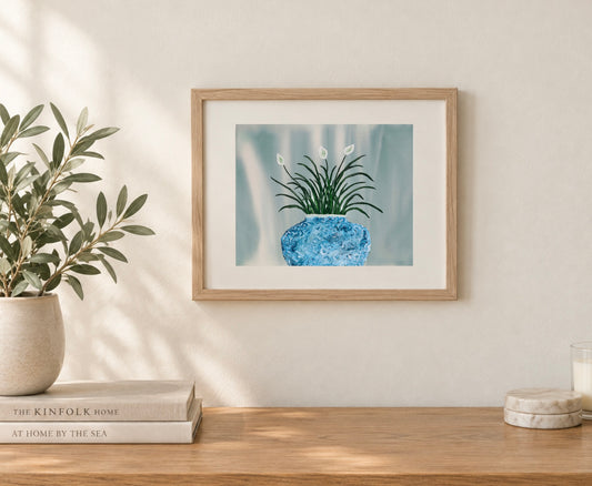 8x10 print of “Peace Lily” painting