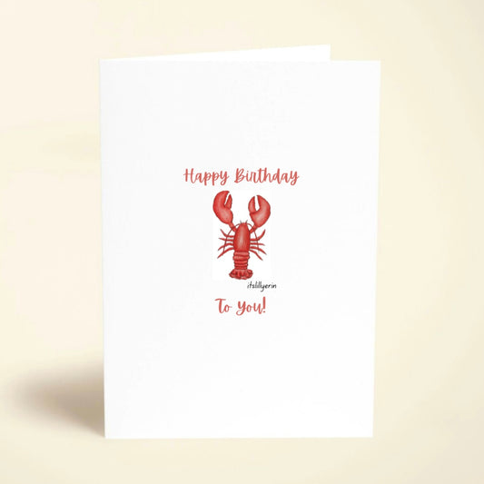 5 Pack Lobster Birthday Cards