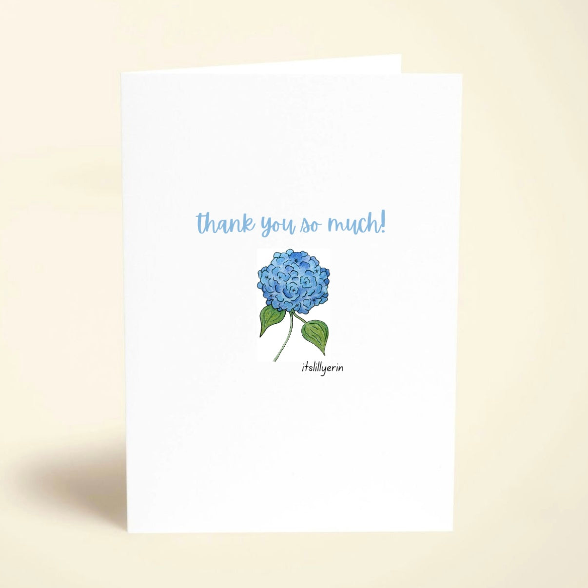 5 Pack Hydrangea Thank You Cards