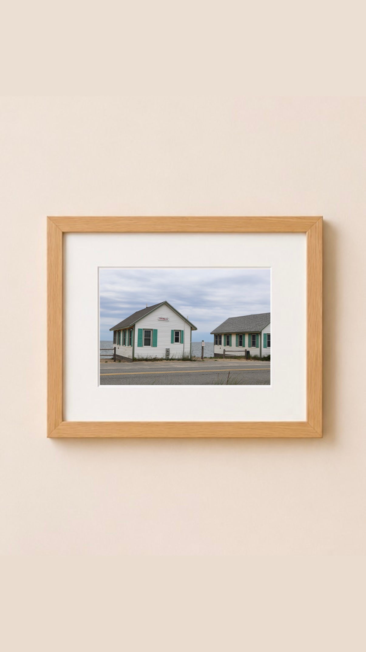 Cloudy Days Cottages in North Truro, Massachusetts Print