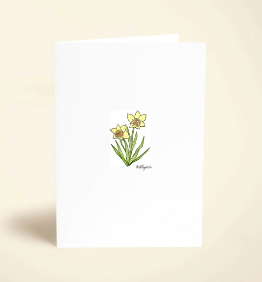 5 Pack Daffodil Greeting Cards
