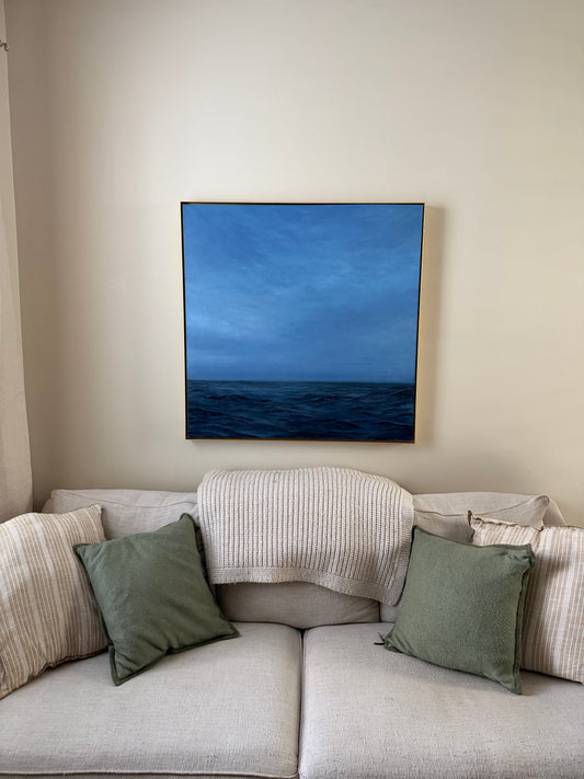“Rough Seas” 36x36 acrylic painting on canvas