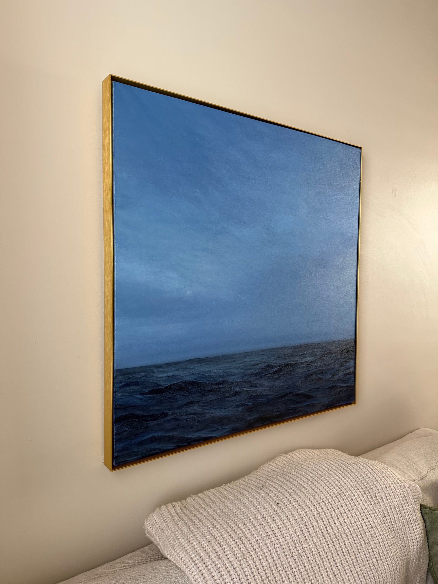 “Rough Seas” 36x36 acrylic painting on canvas