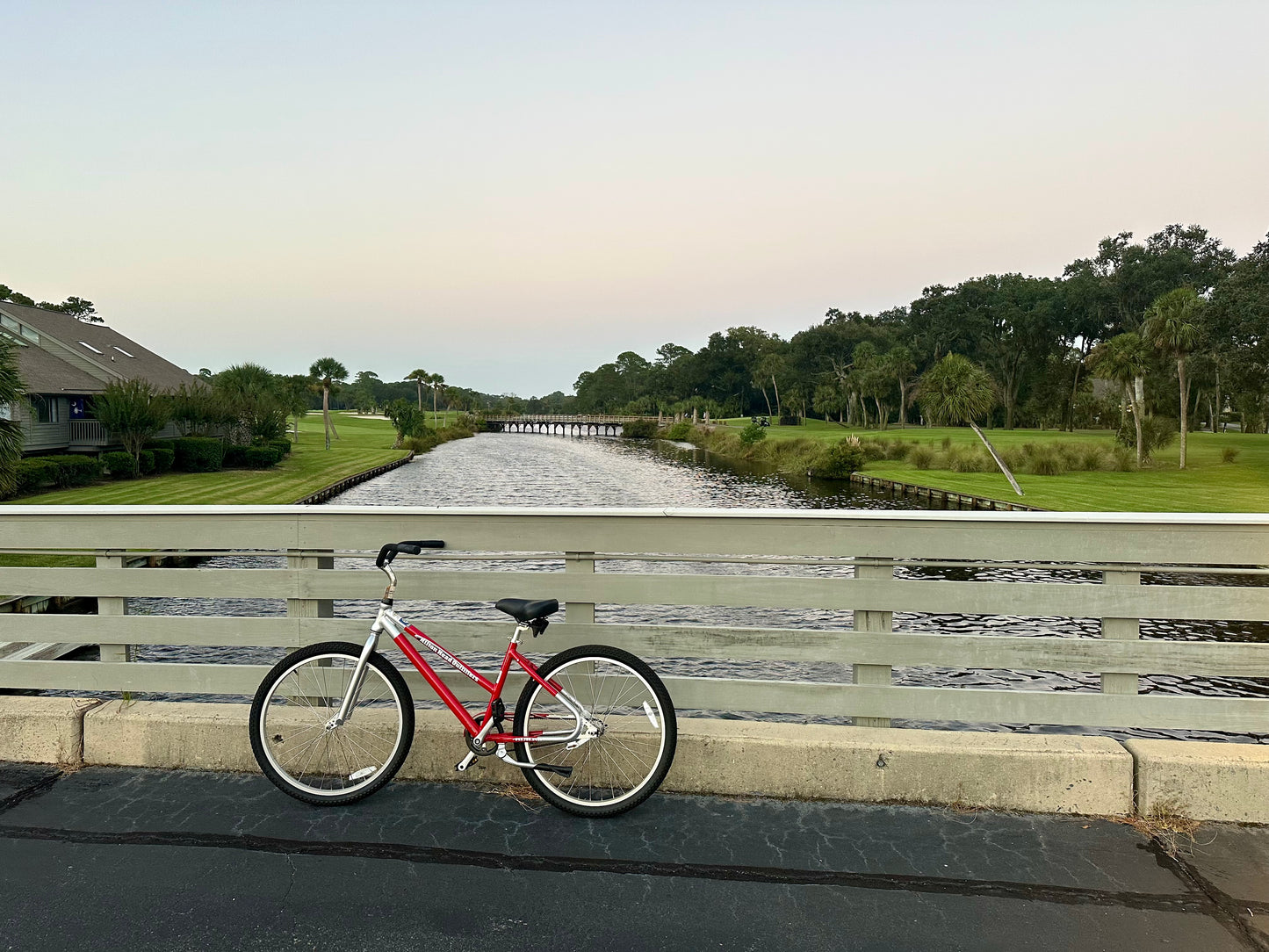 Sunset Bike Ride Through Palmetto Dunes Hilton Head South Carolina Print