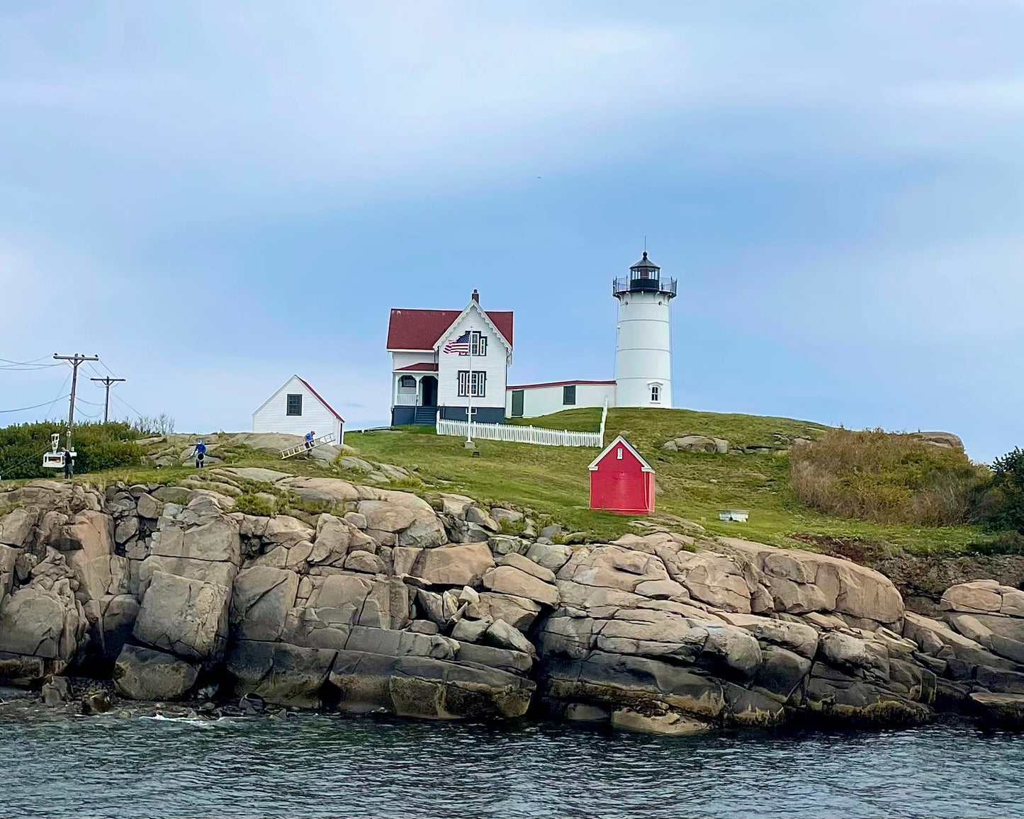 Nubble Lighthouse in the Fall Print