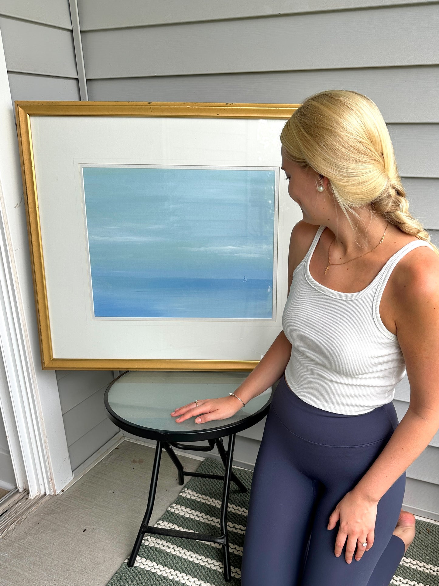 Blue Waters Acrylic Painting