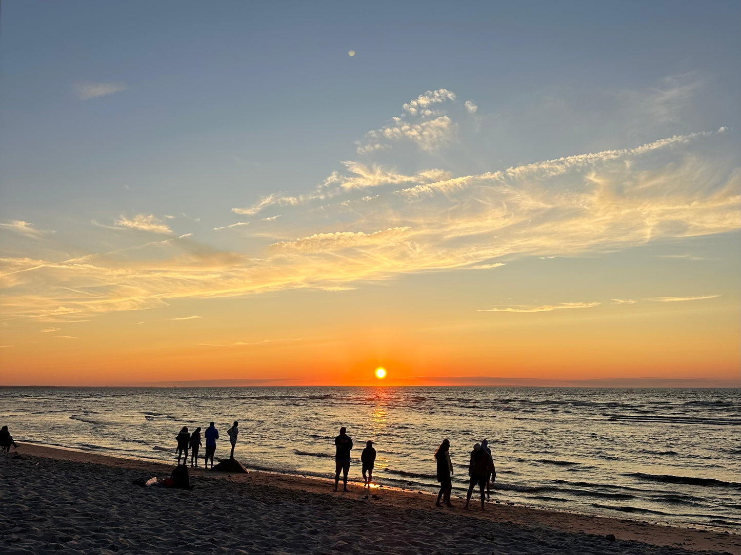 Sunset over Mayflower Beach in Dennis, Massachusetts Print
