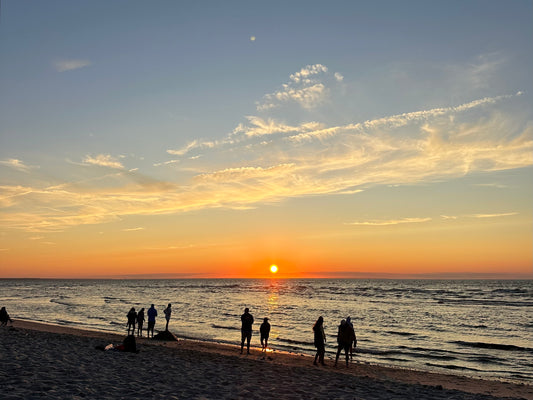 Sunset over Mayflower Beach in Dennis, Massachusetts Print