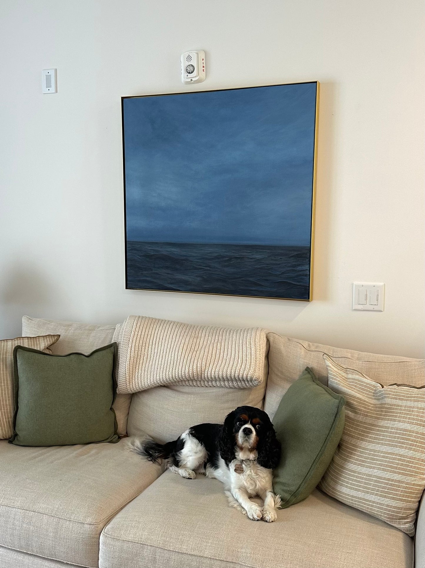 Stormy Waters 36x36 Acrylic Painting