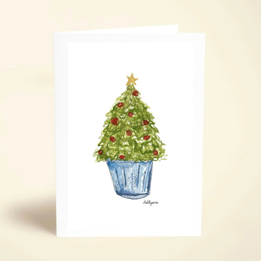 5 Pack Christmas Tree Cards