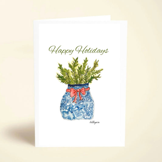 5 Pack Holiday Bouquet Cards