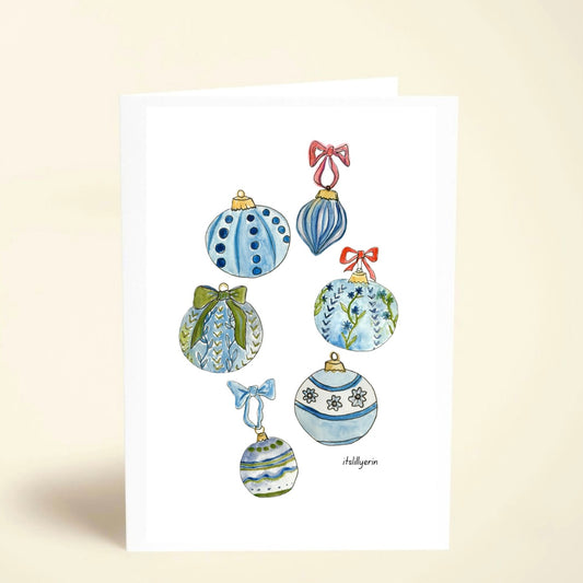 5 Pack Ornament Cards