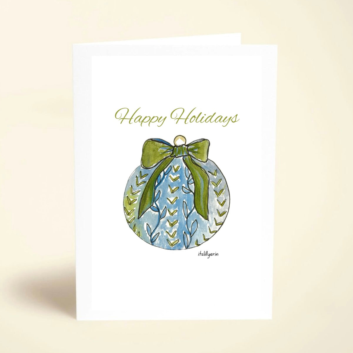 5 Pack Happy Holidays Ornament Cards